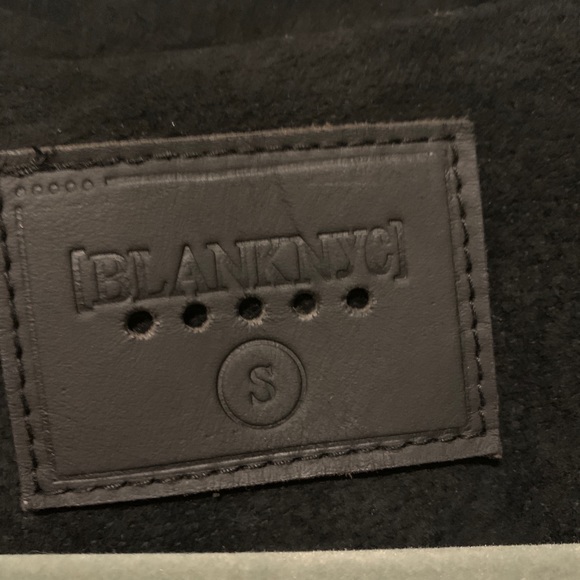 Blank NYC Suede Luxury No Limit Motorcycle "Moto" Style Jacket Black Studded S - Picture 5 of 16